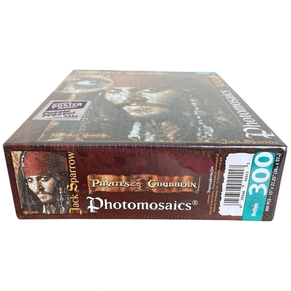 Disney Pirates of the‎ Caribbean Photomosaics Jigsaw Puzzle Jack Sparrow 300 PCS